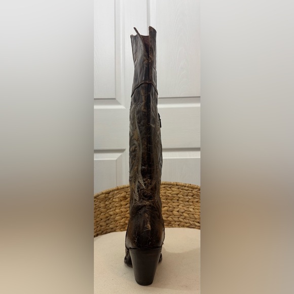 Dan Post Women’s Distressed Brown Heeled Boots Size 7 - Picture 8 of 8